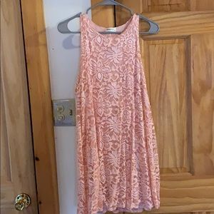 Peach Lace Dress